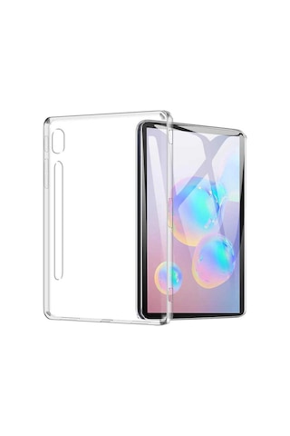 Lexroo Samsung Galakxy Uyumlu Tab S7 T870 Kılıf Tablet Süper Silikon Kılıf - Renksiz