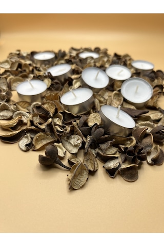 Tealight Mum Mini Boy Soya Parafinli 100 Adet Beyaz Ekonomik