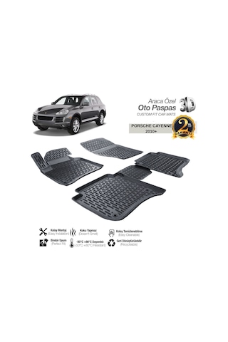 3d Paspas Siyah Porsche Cayenne 2010+