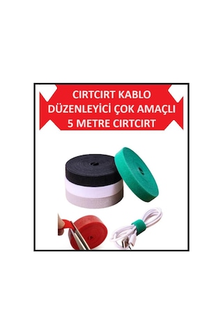 Kablo Toparlayıcı Cırtcırt Kablo Düzenleyici Airfryer 5 M Şarj Kablosu Koruyucu Kablo Sabitleme Gizleme