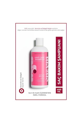 Enzym Cosmetics Kıvırcık Ve Dalgalı Saçlar İçin Saç Bakım Şampuanı 400 ML