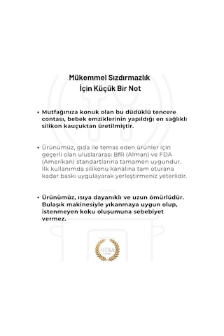 Fissler Vitavit Comfort İle Uyumlu Ucu İnce Düdüklü Tencere Contası Diğer