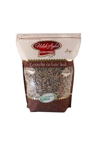 Haluk Aydın Kuruyemiş Kavrulmuş Yerli Tuzlu Siyah Ay Çekirdeği 1 KG