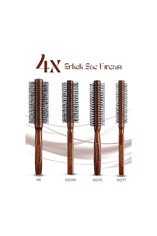4x Erkek Saç Fırçası