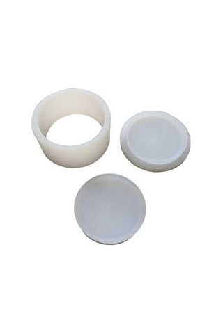 Fastbuy 3d Pe Plastik Banyo Tuzu Topu Kalıbı Beyaz Seti, 95g, 6.35x6.35x3.5cm, Sabun Kalıbı Dahil Beyaz