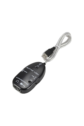 Geeksen Usb Arayüz Bağlantı Kablosuna Adaptör Veya Pc/bilgisayar İçin Kaydedici Bağlantısı Siyah