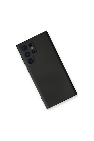 Gld-spt- Newface Samsung Uyumlu Galaxy S23 Ultra Kılıf Nano İçi Kadife Silikon - Siyah