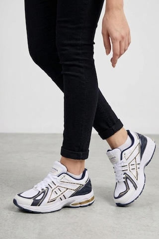 Papuçcity Wckrs 2945 Unisex Yürüyüş Koşu Günlük Spor Ayakkabı Beyaz - Lacivert
