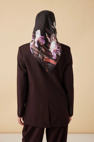 Maisa Susen Tivil İpek Eşarp 90 90 Cm - Bordo 4982