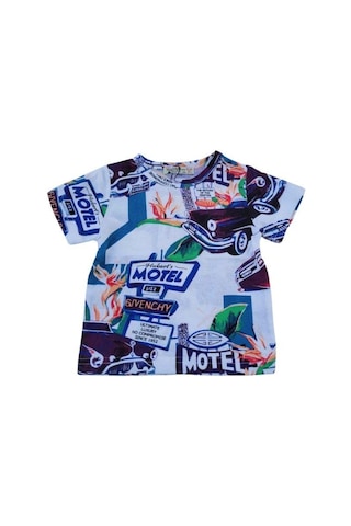 Woo Rage Erkek Çocuk Araba, Motorsiklet,panda,yazılı Tshirt-11751-mürdüm Mürdüm