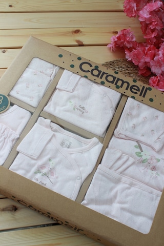 Caramell Barbosa Kız Bebek Jakarlı Nefes Alan Kumaş Yazlık Ekstra Yumuşak 10'lu Hastane Çıkışı Pembe