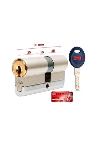 Kale Kilit 164 Cec M Mandallı Topuzlu 40+10+40 90 Mm Kilit Göbeği