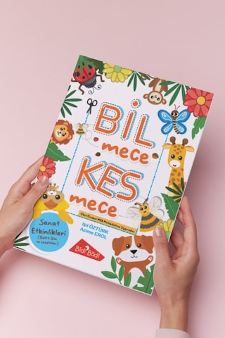 Bilmece Kesmece Sanat Etkinlikleri Kitabı / Kes Yapıştır 144 Kalın Karton Sayfa