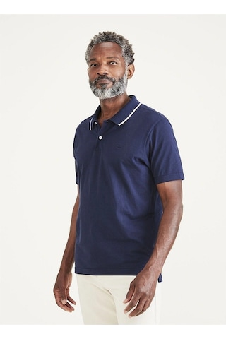 Dockers Erkek Polo Yaka T-shirt - Minimalist & Rahat Lacivert