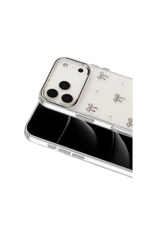 Newface Apple iPhone Uyumlu 17 Pro Fiyonk Desenli Kapak - Desen 5 Belirtilmemiş