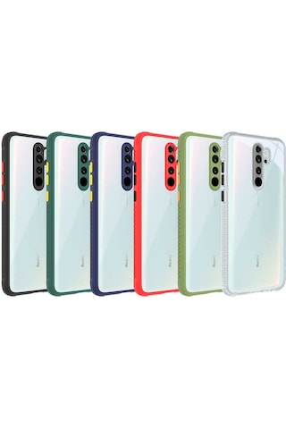 Xiaomi Redmi Note 8 Pro Kılıf Zore Kaff Kapak Kırmızı