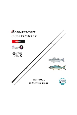 Major Craft Tidrift 1g Td1-902l Seabass 2.74mt 5-28gr 2p Spin Kamış Standart