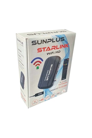 Sunplus Starlink Wi-Fi HD Çanaklı Çanaksız Uydu Alıcısı