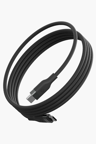 Helix 1.5m 100w Manyetik Katlanma Özellikli Type-c To Type-c Pd Hızlı Şarj Kablo - Siyah