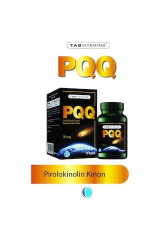 Tabvitamins Pqq Pirolokinolin Kinon 20 Mg 30 Kapsül