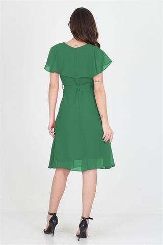 Kadın Şifon Mezuniyet Elbisesi Dpry8081 Yeşil