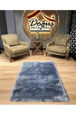 Doğuş Peluş Halı A Post Düz Kesim Gri