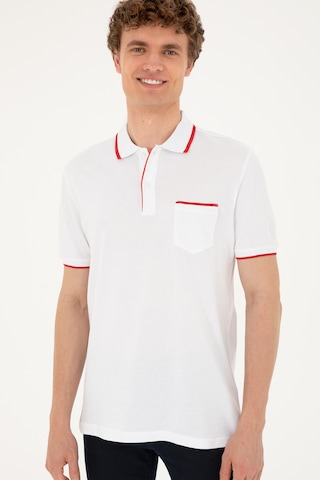 U.S. Polo Assn. Erkek Regular Fit Polo Yaka Beyaz Tişört 50287108-VR013