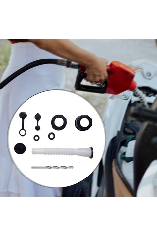 Suntek Matkap Beyaz Esnek Dökme Nozulu Ile Gaz Bidonu 1-takım