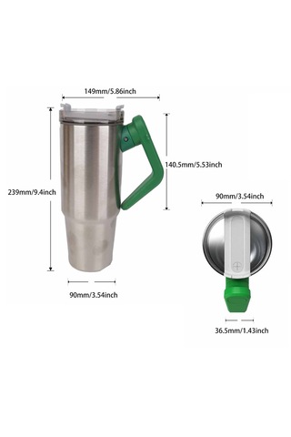 Mufunye The Iceflow Flip Straw Pipetli Termos Bardak 30oz 950ml ,gümüş Gümüş