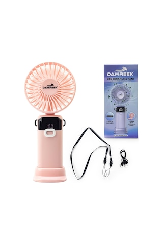 Dawreek Bt0257led Göstergeli El Fanı Pembe