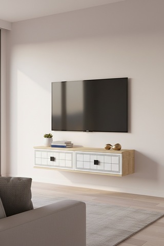 Tda1205b Yuka Duvara Montaj Tv Stand Beyaz 120cm
