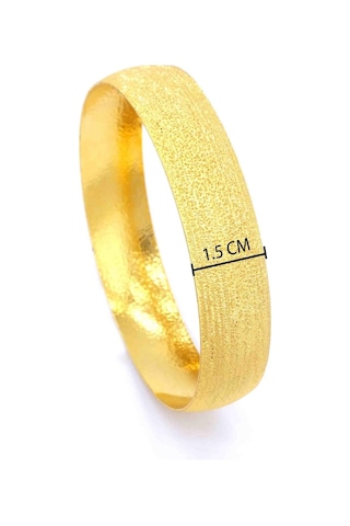 Altın Kaplama Melisa Model İmitasyon Bilezik 15 Mm Blz-1071 Altın