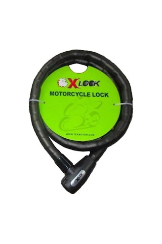 Xbyc 81902 2 Metre 25 2000 Mm Halat Kilit Anahtarlı Yüksek Güvenlikli Motosiklet Kilidi