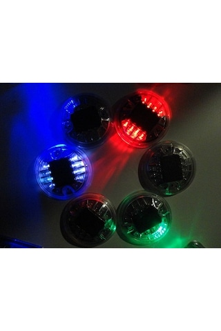 Polikorbonat Gövdeli 2x4 Led Li Solar Yol Butonu