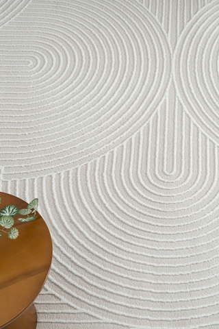 Mariesse Home Versay Koleksiyonu Modern Dokuma Halı Salon Oturma Odası Koridor Halısı 0673a Krem