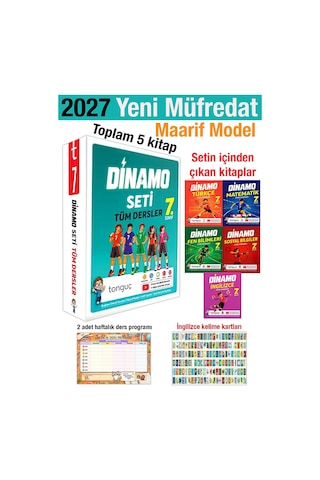 7. Sınıf 2027 Dinamo Tüm Dersler Soru Bankası Seti 5 Kitap Maarif Model Bağlam Temelli 7. Sınıf 2027 Dinamo Tüm Dersler Soru Bankası Seti 5 Kitap Maarif Model Bağlam Temelli