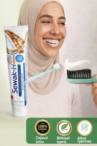 Misvaklı Alkolsüz Diş Macunu 65 Ml Doğal Ağız Ve Diş Temizliği