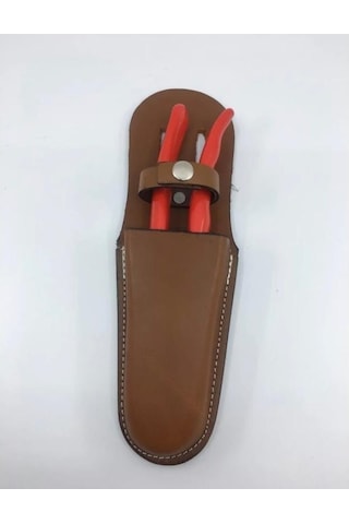 Bağ Makası Hakiki Deri Kılıf Dal Budama Bahçe Makası Kılıfı