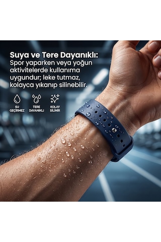 Caseonn Haylou 2 Ls02 Kordon Esnek Spor Silikon Kayış Lila