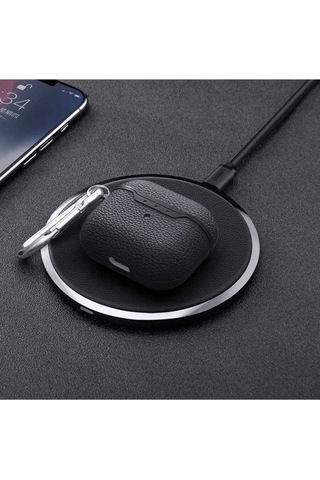 Apple AirPods Uyumlu 3. Nesil Kılıf Zore Airbag 03 Silikon Siyah