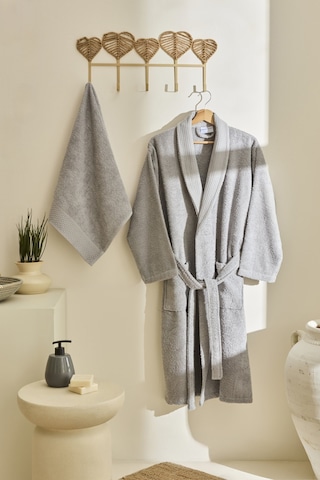 Kaşmir Home Maren Bornoz Seti L-xl Gri Gri