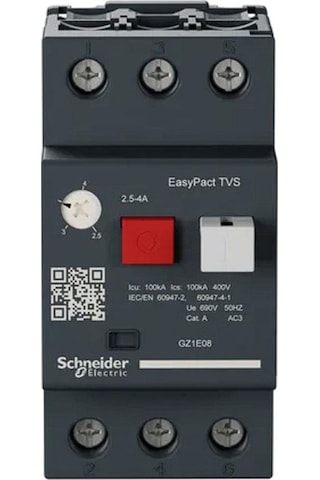 SCHNEİDER ELECTRİC Easypact Tvs Gz1E08 Motor Koruma Şalteri (2,5A-4A)