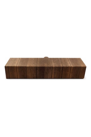 Düz Ahşap Baskılı Küçük Dürüm Kutusu 33x6,5x4,5 Cm - 100 Adet