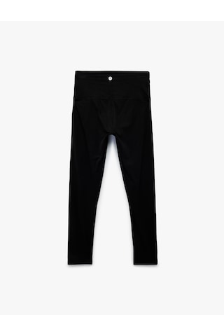 Koton Yüksek Bel Slim Fit Spor Tayt Siyah 6wak40344nk Siyah