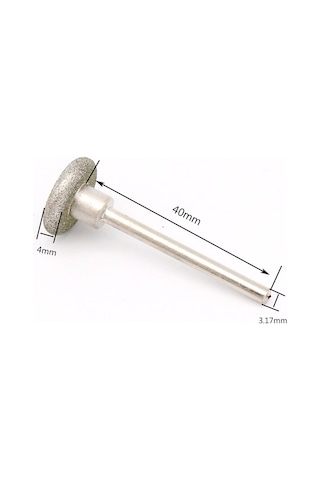 Geeroyoo 50 Parça Elmas Uçlu Taşlama Seti, Cam Ve Metal İşleme İçin 3.17mm Şaftlı