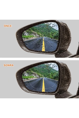 Volvo V40 Yağmur Suyu Kaydırıcı 2li Oto Cam Film Araç Yan Dikiz Aynası Buğu Önleyici