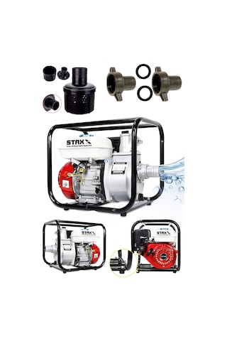 Staxx Power St20P 2 Parmak Benzinli Su Pompası Motopump 7.5Hp