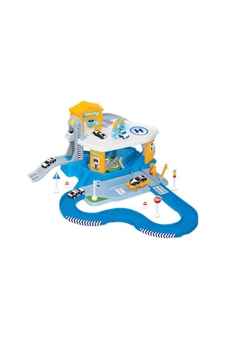 Dede 2 Katlı Polis Garaj Set ve Mega Pist 03348