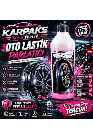 Karpaks Oto Lastik Parlatıcı 1 Lt Islak Görünümlü Lastik Parlatma Ve Koruma
