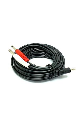 Electroon 3.5Mm Stereo 2X6.3Mm Mono Jaklı Kablo 5Mt